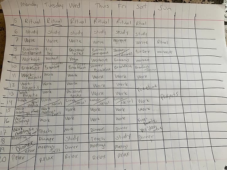 Weekly planner to keep my on track with my goalsWeekly planner to keep my on track with my goals Day to Day schedule